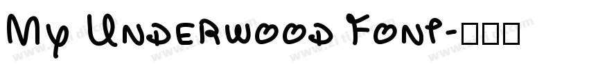 My Underwood Font字体转换